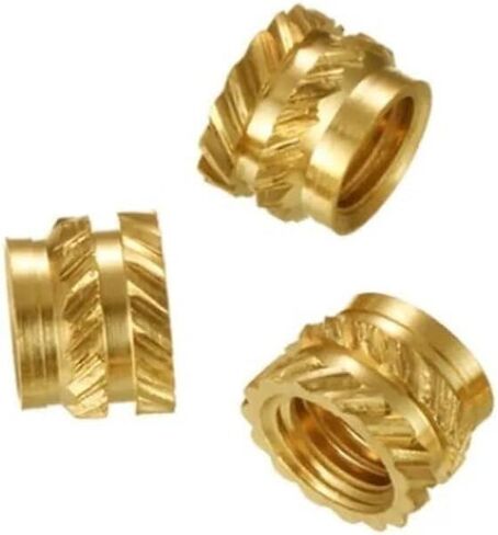 M1.4 M1.6 M2 M2.5 M3 M4 M5 M6 M8 Brass Hot Melt Insert Knurled Nut(12mm,M1.4 OD2.3mm 100pc) in Saudi Arabia