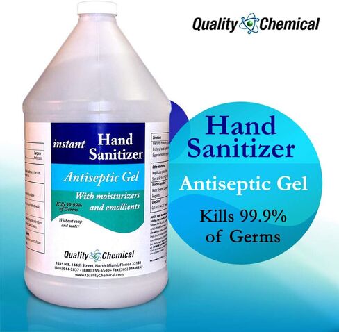 Instant Hand Cleaner - Clean Gel Type - Refill Your own dispensers - 70% Ethyl Alcohol Formula - 1 Gallon (128 oz.) in Kuwait