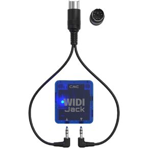 CME WIDI Jack + 6-pin DIN mini Bundle - Bluetooth MIDI Interface with MIDI cables Included - Works with rare single 6-pin DIN mini ports in Saudi Arabia