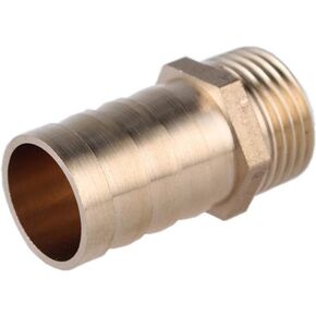 Lkq-Brass Adapter Hose Barb Tail 6/8/10/12/14/16/19/25MM Brass Pipe Fitting 1/8" 1/4" 3/8" 1/2" 1" BSP Male Connector Joint Copper Adapter, Garden Hose Connector(8mm Barb,1/8") in Kuwait