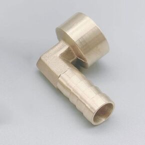 Lkq-Brass Adapter Elbow Brass Barbed Fitting 8~16mm Hose Barb X 1/4" 3/8" 1/2" Female Thread Coupler Connector Adapter, Garden Hose Connector(16mm,1/2") in Kuwait