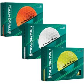 Maxfli StraightFli Golf Balls Variety Pack – 36-Pack (Gloss White, Gloss Yellow, Matte Orange) | Soft Feel, Durable Ionomer Cover | Ideal for Beginners & Recreational Golfers in Kuwait