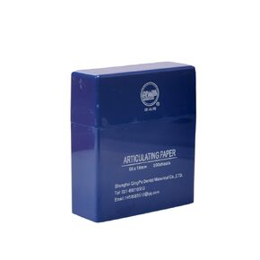 Protector Dental Articulating Paper 300 PCS, Plastic Dispenser Blue 100 Micron Bite Articulating Paper & Film Doubled Side - 55 x 18 x 0.1mm (blue) in Saudi Arabia
