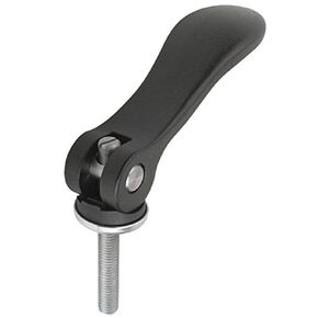 Kipp 04233-1011A2X50 Steel Adjustable Cam Levers with 1/4-20" External Thread, Inch, Blue Chromated Finish, 50 mm Screw Length, Size 1 in Kuwait