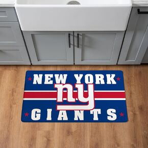 NFL New York Giants Indoor Entrance Mat, 30"x18" Anti-Fatigue Kitchen Mats and Rugs, Non Slip Backing, PVC Waterproof Ergonomic Comfort Mat for Entryway, Kitchen, Man Cave, Office, Sink, Laundry in Saudi Arabia