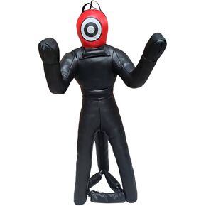 Grappling Dummy Punching Professional Unfilled Wrestling Boxing Fitness Dummy MMA Training PU Leather Sports Suitable for Adults Workout Gym Challenge in Kuwait