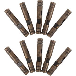 Toyvian 10pcs Brass Cylinder Box Hinges, 1.18' Heavy Duty Hidden Concealed Hinges with Reliable Strength, for Wooden Box and Jewelry Case Craft Projects in Kuwait