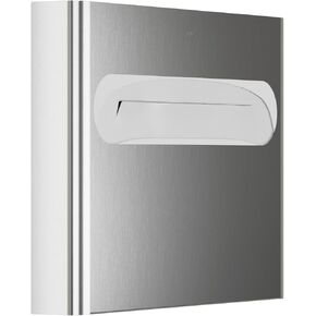 Bradley Elvari Medium Capacity Toilet Seat Cover Dispenser for Commercial Restroom, Surface-Mounted, 250 Liner Capacity, Magnetic Lock System, ADA Compliant, Stainless Steel, Satin Finish, 5B1-110000 in Kuwait