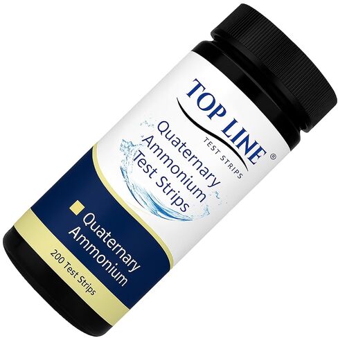 Chlorine & Quaternary Sanitizer Test Strips (200 Strips Each) for Food Service, Restaurants, Daycare Centers in Kuwait