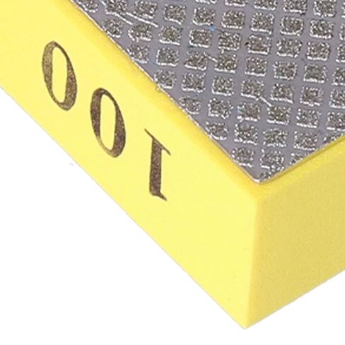 4 Pieces Diamond Hand Polishing Pads, Sanding Block Tile Stone Grinding Tools, 60/100/200/400 Grit for Ceramic Tile Glass Grinding Trimming Deburring Kit in Kuwait