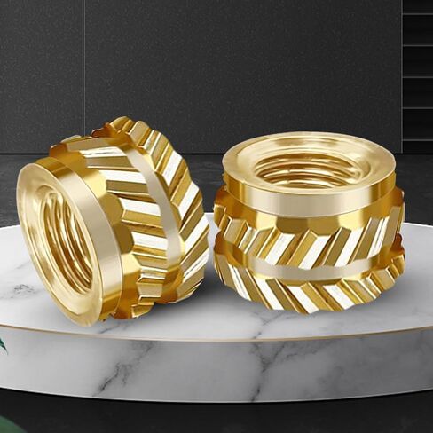 100Pcs M3 Threaded Insert, M3 Heat Set Inserts Brass Nuts Inserts Threaded Inserts for Plastic, Embedment Knurled Brass Thread Screws Heat Set Insert Tool for 3D Printing Automotive Plastic Shell in Kuwait