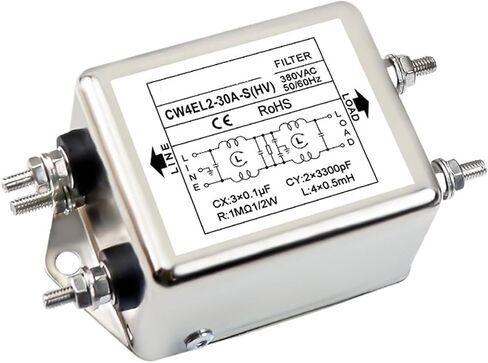 CW4EL2-10A/20A/30A-S Two-Stage high Voltage 380VAC Bolt-on Single-Phase Power Filter(CW4EL2-30A-S HV) in Kuwait