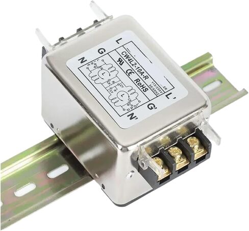 CW4L2-3A/6A/10A/20A/30A-R Bottom Clip Rail Type Single-Phase 220V Power Filter Purification Anti-Interference(CW4L2-6A-R) in Kuwait