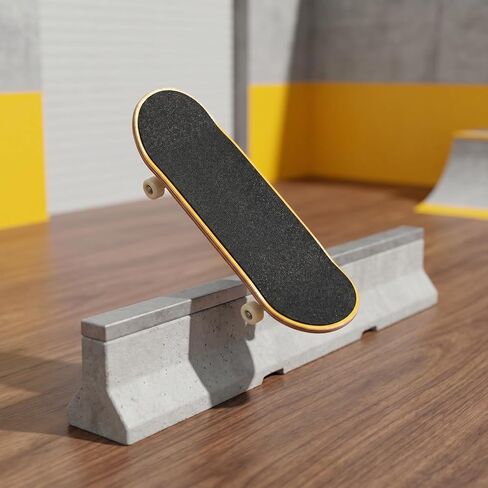 KALLORY 32pcs Fingerboard Grip Tape, Wooden Mini Skateboard Adhesive Stickers, Non Slip Foam Grip 110mm x 38mm Black Finger Skateboard Accessories in Kuwait