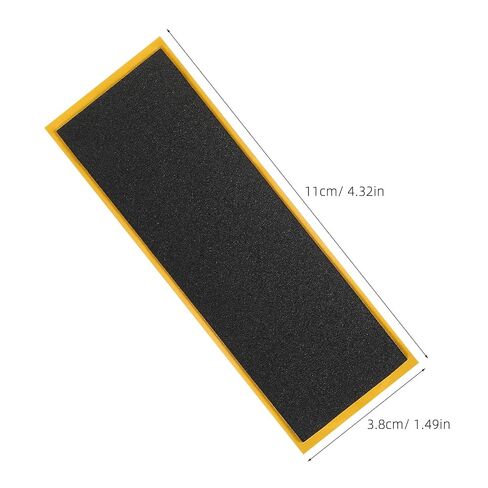KALLORY 32pcs Fingerboard Grip Tape, Wooden Mini Skateboard Adhesive Stickers, Non Slip Foam Grip 110mm x 38mm Black Finger Skateboard Accessories in Kuwait