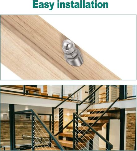 10 Pcs 1/4" 30 Degree Angle Beveled Washers, 316 Stainless Steel Angled Washers, Suit for 1/8" to 3/16" Wire Rope Cable Application in Kuwait