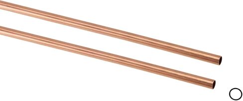 Adornville® 99.9% Pure Copper Tubes 12 Inches x 6.35mm(.25") OD x 5.54mm(.218") ID x 0.4mm (.02") WALL (2 Tubes per pack) by EAM Jewelry Design & Supply, LLC in Kuwait