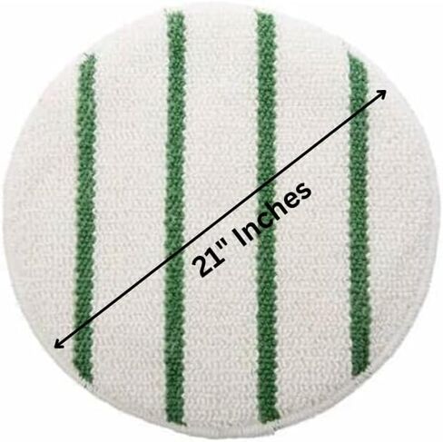 Quality Chemical Low-Profile Carpet Bonnet with Green Scrubber Strips - Perfect for Hardwood, Area Rugs, and Thick Carpet - and Rotary Floor Brushes & Pad Drivers - 21" (Pack of 1) in Kuwait