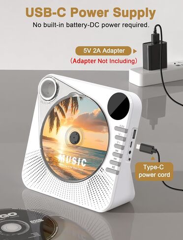 CD Player with HiFi Dual Speaker Portable Bluetooth,Desktop CD Player for Home Black with Remote Control,Dust Cover,LCD Display,Sleep Timer,EQ Sound,USB/AUX/3.5mm Earphone Jack for Home,Kids,Gift in Saudi Arabia