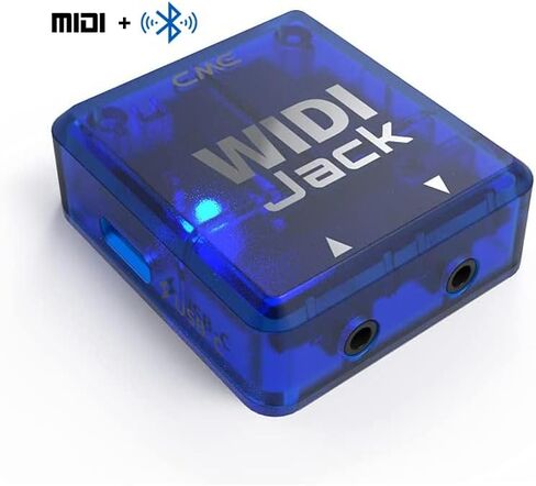 CME WIDI Jack + 6-pin DIN mini Bundle - Bluetooth MIDI Interface with MIDI cables Included - Works with rare single 6-pin DIN mini ports in Saudi Arabia