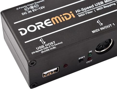صندوق واجهة مضيف USB عالي السرعة 3G MIDI محول MIDI USB إلى MIDI يتميز بمنفذ USB 2.0 عالي السرعة (UMH-30) in Kuwait