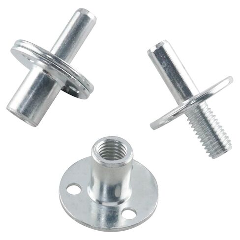 M12 Bed Column Connector Furniture Hardware Accessories Screw in T-Nut Bed Frame Leg Cabinet Sofa Column Repair T-Nut 2 Pack in Kuwait