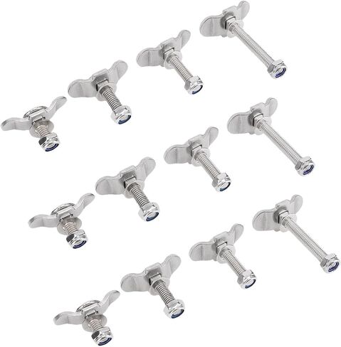 RiToEasysports L Track Threaded Stud Fittings Stainless Steel Double Lug Stud Nut Fitting M8x25mm M8x35mm M8x40mm M8x60mm 5500 Lbs Break Strength for Truck Bed Trailer RV ATV Cargo Control in Saudi Arabia