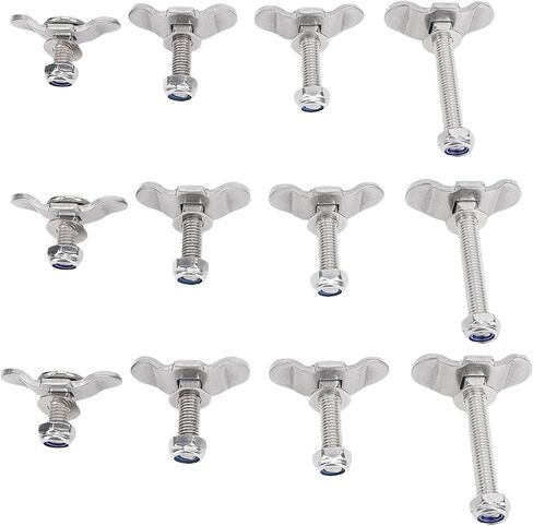 RiToEasysports L Track Threaded Stud Fittings Stainless Steel Double Lug Stud Nut Fitting M8x25mm M8x35mm M8x40mm M8x60mm 5500 Lbs Break Strength for Truck Bed Trailer RV ATV Cargo Control in Saudi Arabia