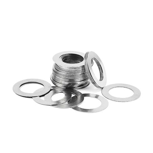 M1 M1.5 M2 M2.5 M3 DIN988 SUS304 Stainless Steel Adjusting Shim Washers Ultra-Thin Plain Washer Flat Gaskets(50Pcs M3x5x0.4) in Saudi Arabia
