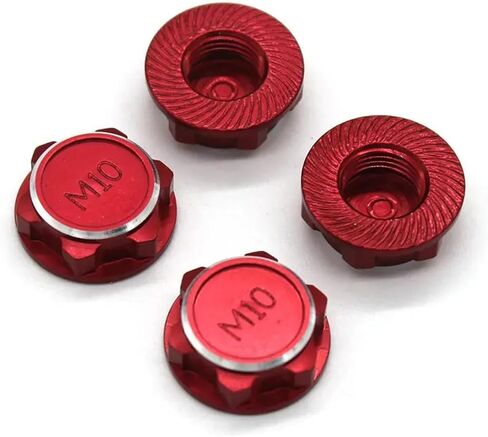 Compatible with JLB 1/10 Golden Cheetah 11101 21101 J3 M10 17MM Hex Jam Nut Metal Fitting(Black) in Kuwait