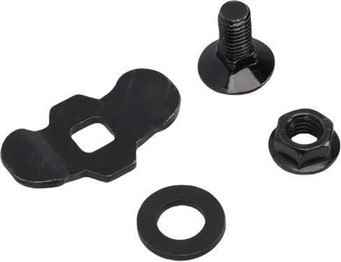 RiToEasysports L Track Threaded Stud Fittings, Galvanized Iron Double Lug Threaded Stud Nut M8x20 6000lb Load Capacity for Truck Bed Trailer Cargo Control Pickup RV ATV (Black) in Saudi Arabia