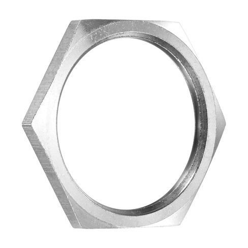 M METERXITY 2-Pack Cast Pipe Fitting Hex Locknut، NPT3/4 أنثى الموضوع الفولاذ المقاوم للصدأ عرافة قفل الجوز لأنظمة السباكة الثابتة / الهيدروليكية / أنظمة نقل السوائل in Kuwait