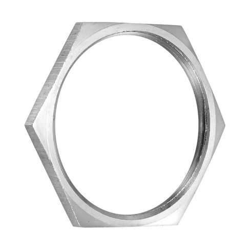 M METERXITY 2-Pack Cast Pipe Fitting Hex Locknut، NPT3/4 أنثى الموضوع الفولاذ المقاوم للصدأ عرافة قفل الجوز لأنظمة السباكة الثابتة / الهيدروليكية / أنظمة نقل السوائل in Kuwait