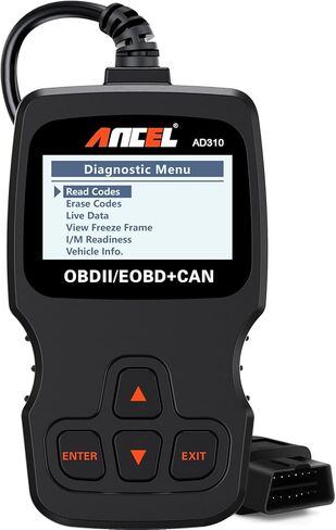 ماسح ضوئي ANCEL AD310 Universal Obd II + مجموعة اختبار مسبار دائرة طاقة السيارات ANCEL PB500 in Kuwait