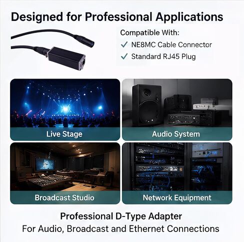 موصل مضمن لوصلة توصيل etherCON RJ45 لتمديد الكابل متوافق مع NE8FF NE8MC وجميع مقابس RJ45 القياسية المجهزة بنظام قفل زنبركي معروف (NE8FF_1PCS) in Kuwait