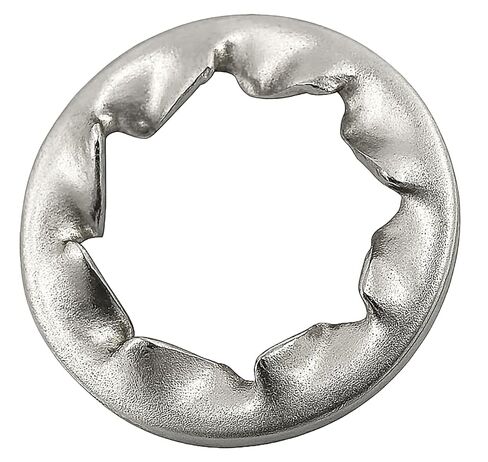NACX M6 Internal Tooth Star Lock Washers, 304 Stainless Steel Tooth Locking Ring, M6 Internal Serrated Washers, 250PCS (Silver) in Kuwait