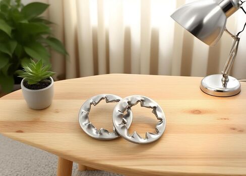 NACX M6 Internal Tooth Star Lock Washers, 304 Stainless Steel Tooth Locking Ring, M6 Internal Serrated Washers, 250PCS (Silver) in Kuwait