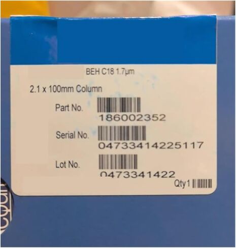Arionyx Liquid Chromatography Column 86002352 C18 1.7um 2.1x100mm in Kuwait