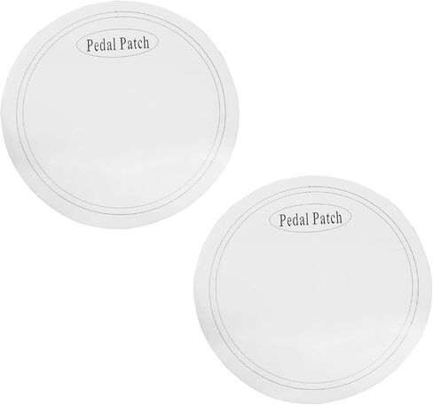 E-outstanding 2PCS Drum Kit Reinforced Protection Sticker Drum Pedal Patch Bass Drum Head Component Durable Strike Impact Patch 6.5cm White in Saudi Arabia