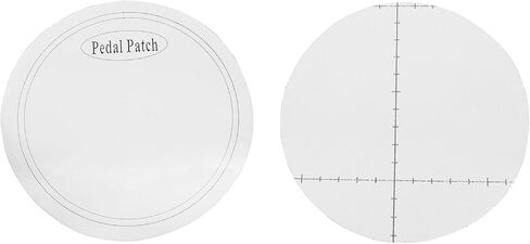 E-outstanding 2PCS Drum Kit Reinforced Protection Sticker Drum Pedal Patch Bass Drum Head Component Durable Strike Impact Patch 6.5cm White in Saudi Arabia