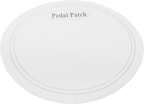 E-outstanding 2PCS Drum Kit Reinforced Protection Sticker Drum Pedal Patch Bass Drum Head Component Durable Strike Impact Patch 6.5cm White in Saudi Arabia