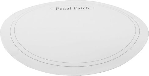 E-outstanding 2PCS Drum Kit Reinforced Protection Sticker Drum Pedal Patch Bass Drum Head Component Durable Strike Impact Patch 6.5cm White in Saudi Arabia