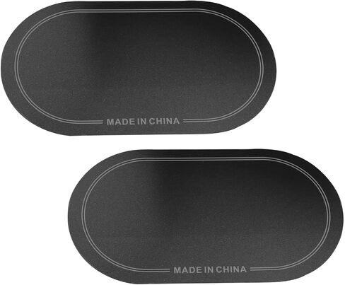 18cm/7 inch bass drum pedal patch with sticky Kick drum patch for bass drum accessories black 2PCS (Black) in Kuwait