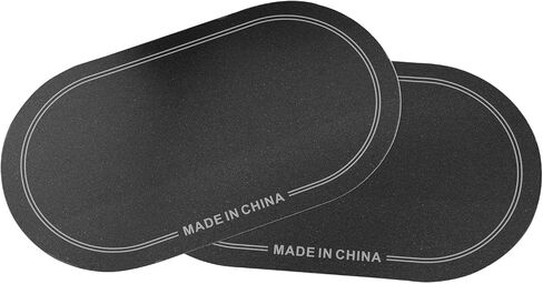 18cm/7 inch bass drum pedal patch with sticky Kick drum patch for bass drum accessories black 2PCS (Black) in Kuwait
