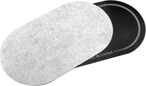 18cm/7 inch bass drum pedal patch with sticky Kick drum patch for bass drum accessories black 2PCS (Black) in Kuwait
