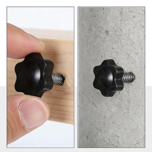 Thumb Screws 1/4"- 20 × 0.63 Knurled Thumb Screw 1/4 × 20 Threaded Knobs for Machine Furniture Umbrella Base Replacement 12 PCS in Kuwait