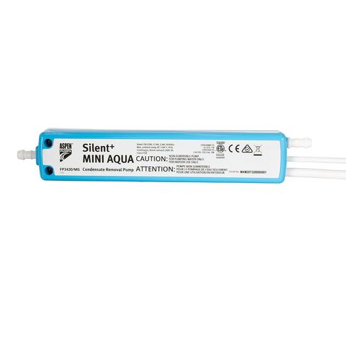 Aspen Silent+ Mini Aqua Gen 5 Condensate Pump – Ultra Quiet 16dB HVAC Drain Pump, Variable Speed, Mini Split AC Compatible, Slim Compact Design, 136k BTU, Plug & Play, 100-250V in Kuwait