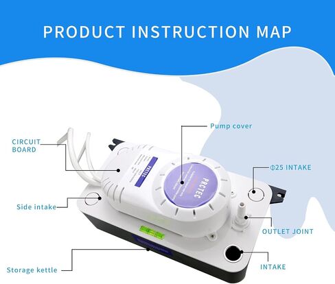 110V/230V Condensate Tank Pump,20ft Lift Ultra-silence Automatic HVAC Condensate Pump in Kuwait