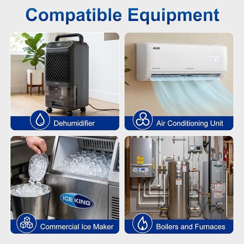 TPS-20 Condensate Pump with 20 FT Tubing 110-240VAC Auto On/Off Safety Switch Suitable for HVAC Dehumidifier Commercial Ice Maker and More Devices Complete Accessories in Kuwait
