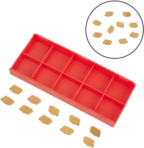 10-Pack SP200 GTN-2 Carbide Grooving Inserts With CVD Coating For Stainless Steel Cast Iron Non-Ferrous Materials Compatible With SPB26-2 SPB32-2 Holders Gold 10Pcs in Kuwait